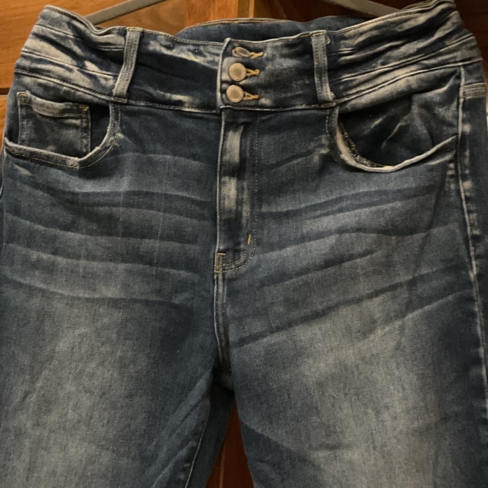 KanCan Dark Blue Flare Jeans - Picture 3 of 16
